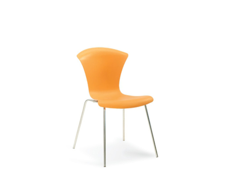 venta silla espera coffee meeting room 920 casco plastico naranja