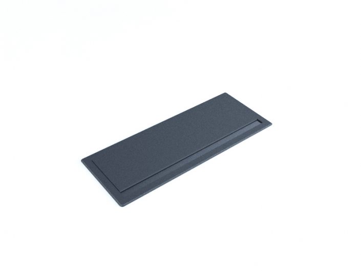 tapa pasacable aluminio rectangular 30 negro 1