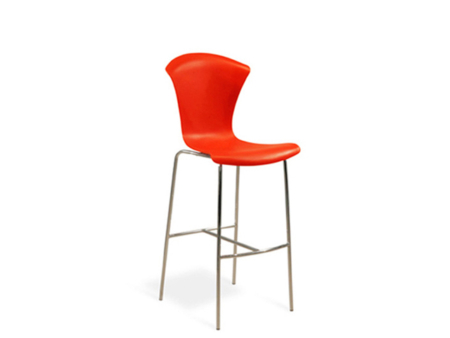 venta silla alta taburete coffee 920 casco plástico rojo