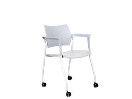 venta silla fija dream plastico brazos ruedas
