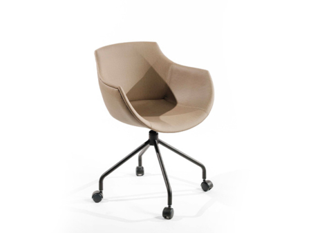Silla Sixty base giratoria con ruedas - 1